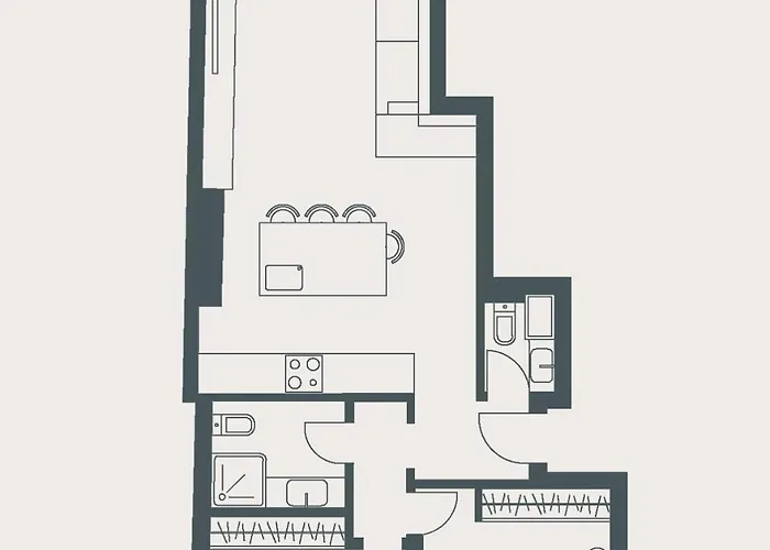 Deluxe 2-bedroom In The Heart Of Lejlighed *